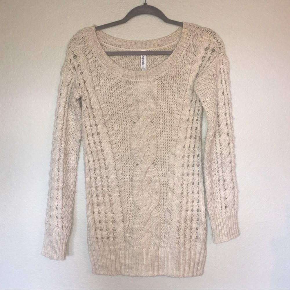 Cream sweater